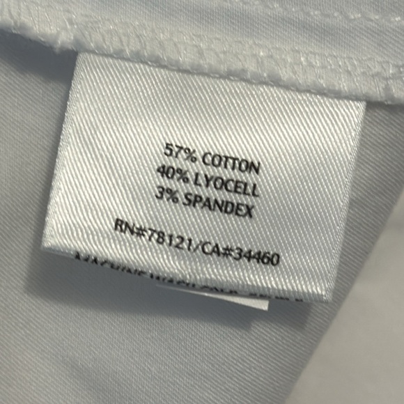 Eileen Fisher Raw Hem Ankle Pants Size XS White Pockets - Picture 7 of 8